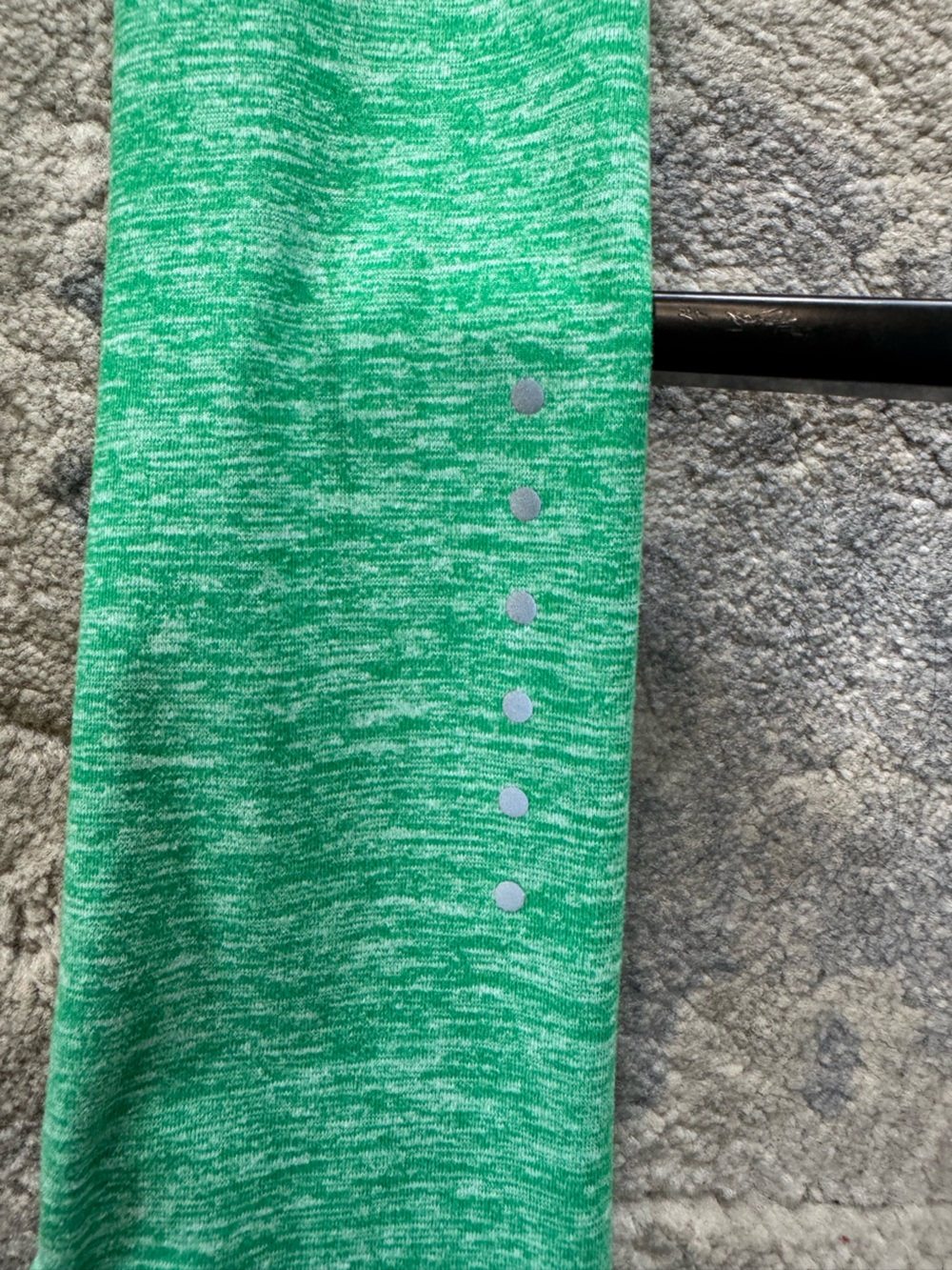 Nike Women's Heather Green Quarter-Zip Pullover - Picture 4 of 6